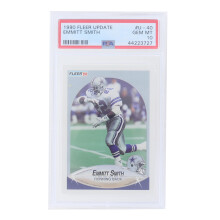 NFL 1990 Fleer Update #U-40 Emmitt Smith Rc Hof PSA 10