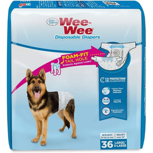Four Paws Wee Wee engangsbleer Stor 36 t?ller