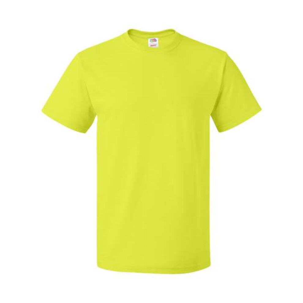 Fruit Of The Loom HD Cotton Short Sleeve T-Shirt - Safety Green XL