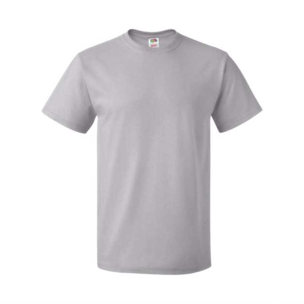 Fruit Of The Loom HD Cotton Short Sleeve T-Shirt - Silver S