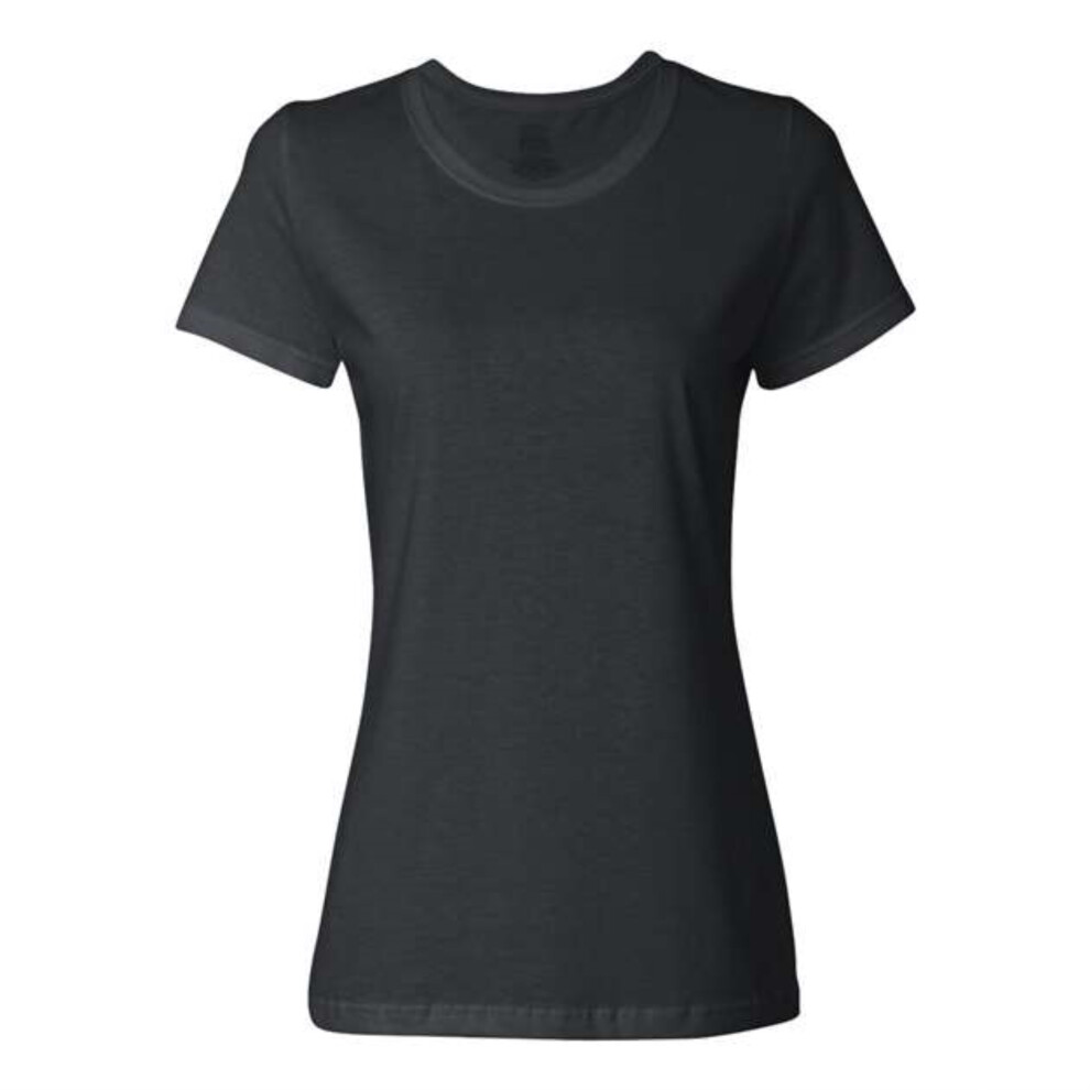 Fruit Of The Loom HD Cotton Women's Short Sleeve T-Shirt - Black S