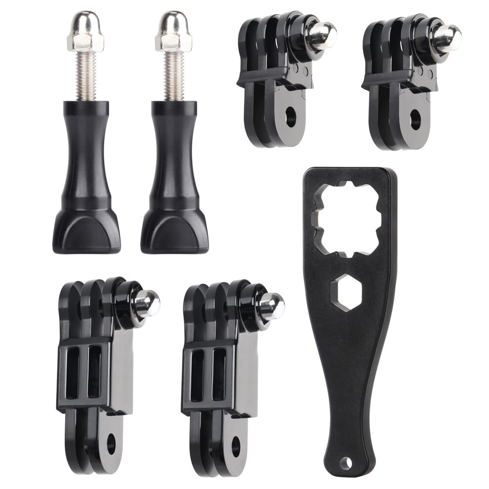 Hsu Adjust Arm Straight Joints Mount Long And Short Same Direction Straight Joints Mount For Gopro Hero 13 12 11 10 9 8 7 6 5 4 3 3+ 2 1 Akaso Campark 612953823584