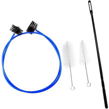 Hysagtek 4 pezzi Kit di pulizia per spazzola a serpente per tromba Spazzola per tromba Spazzola per bocchino Spazzola per cassa valvola Spazzola