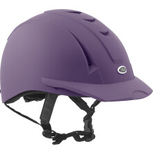 Casque d' quitation de s curit ergonomique lavable IRH Equi-Pro avec ventilation lat rale arri re Violet mat M/L