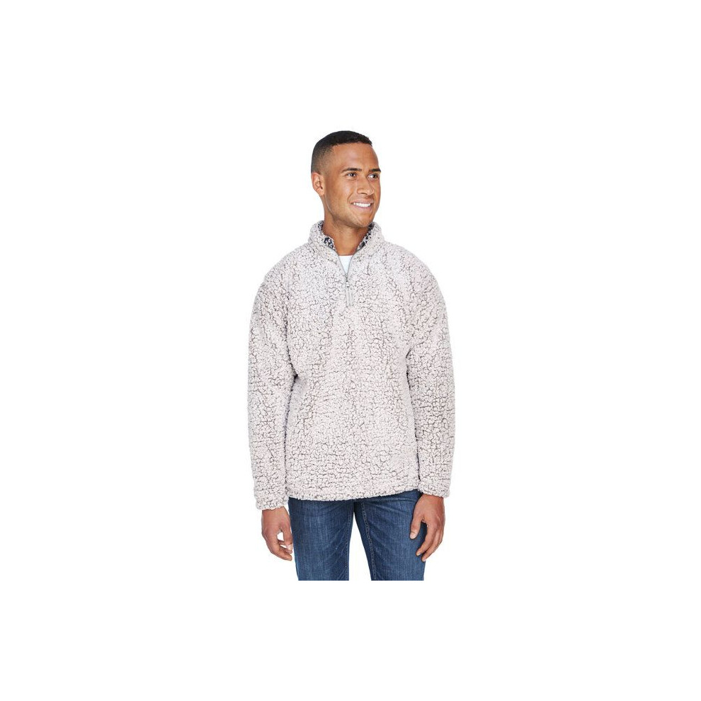 Adult Epic Sherpa Quarter-Zip - OATMEAL HEATHER - S(D0102H76g0X)