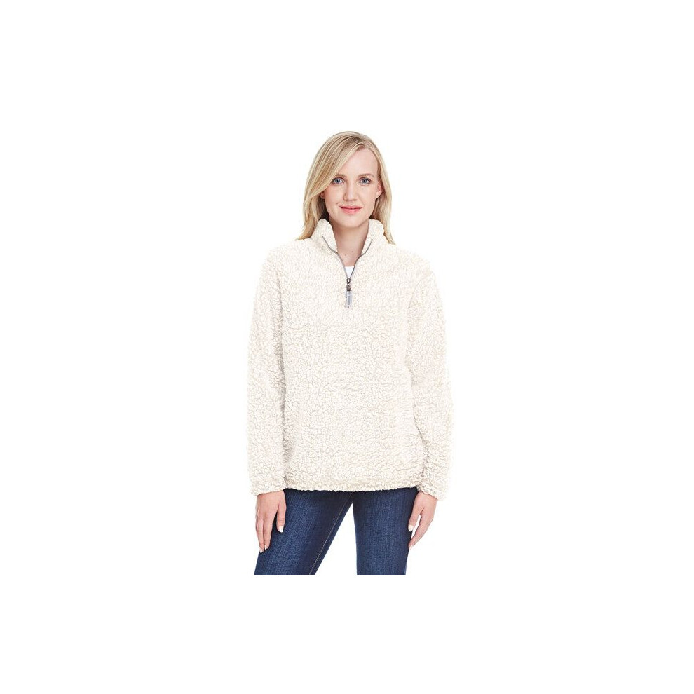 Ladies Epic Sherpa 14 Zip - OATMEAL HEATHER - S(D0102H76g7J)