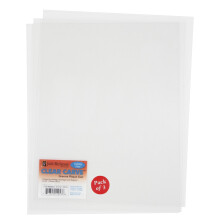 Jack Richeson Clear Carve Etch Plates 8 x 10 Inches Pack of 3