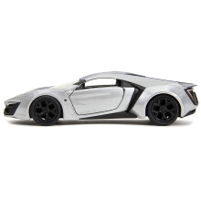 Lykan Hypersport Silber Metallic und Lila Pink Slips Serie 1/32 Druckguss-Modellauto von Jada