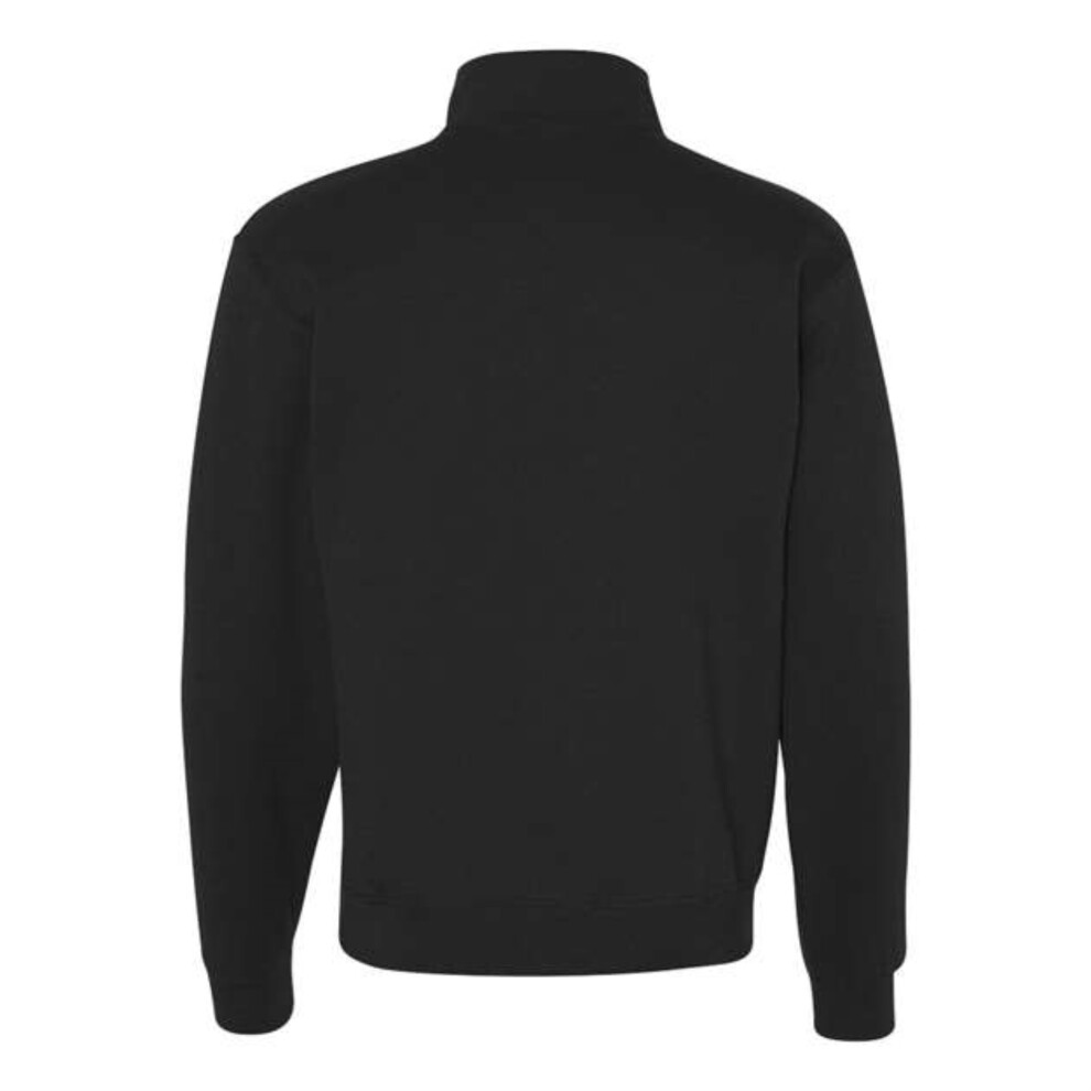 Sweat-shirt zippé col cadet JERZEES Nublend - Noir M