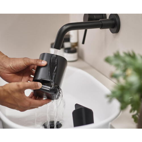 Joseph Joseph Joseph Joseph Easy-Store - Toothbrush Holder Caddy Bathroom Storage Compact Matt Black 2