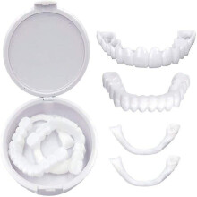 False Teeth Set Dental Cover Dental Veneers Dentures Tooth Cover Snap On Smile