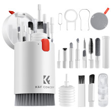K&F Concept 20-in-1 Keyboard Cleaning Kit Laptop Cleaner Multifunctional Electronic Device Cleaning Tool for iPhone AirPods MacBook iPad Camera PC