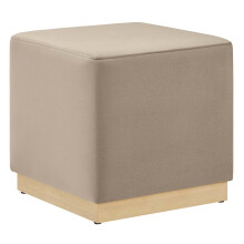 Tilden 17" Vierkante Performance Velvet Gevoerde Ottoman