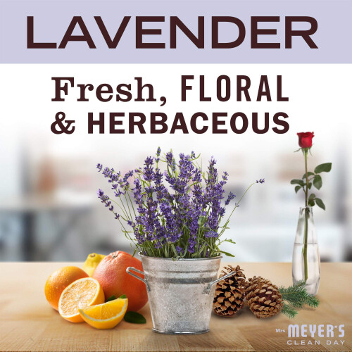 MRS. MEYER'S CLEAN DAY Liquid Dish Soap Refill Biodegradable Formula Lavender 48 fl. oz 1