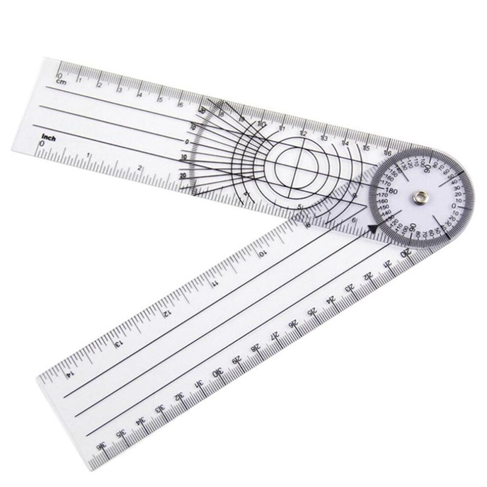 (as the picture) Userful Multi-ruler Goniometer Angle Medical Spinal Ruler Professional