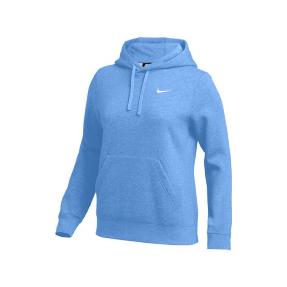 Nike Womens Pullover Fleece Hoodie (Sky Blue Medium)