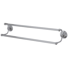 Kingston Brass BA2713C Milano 24 Dual Towel Bar Polished Chrome