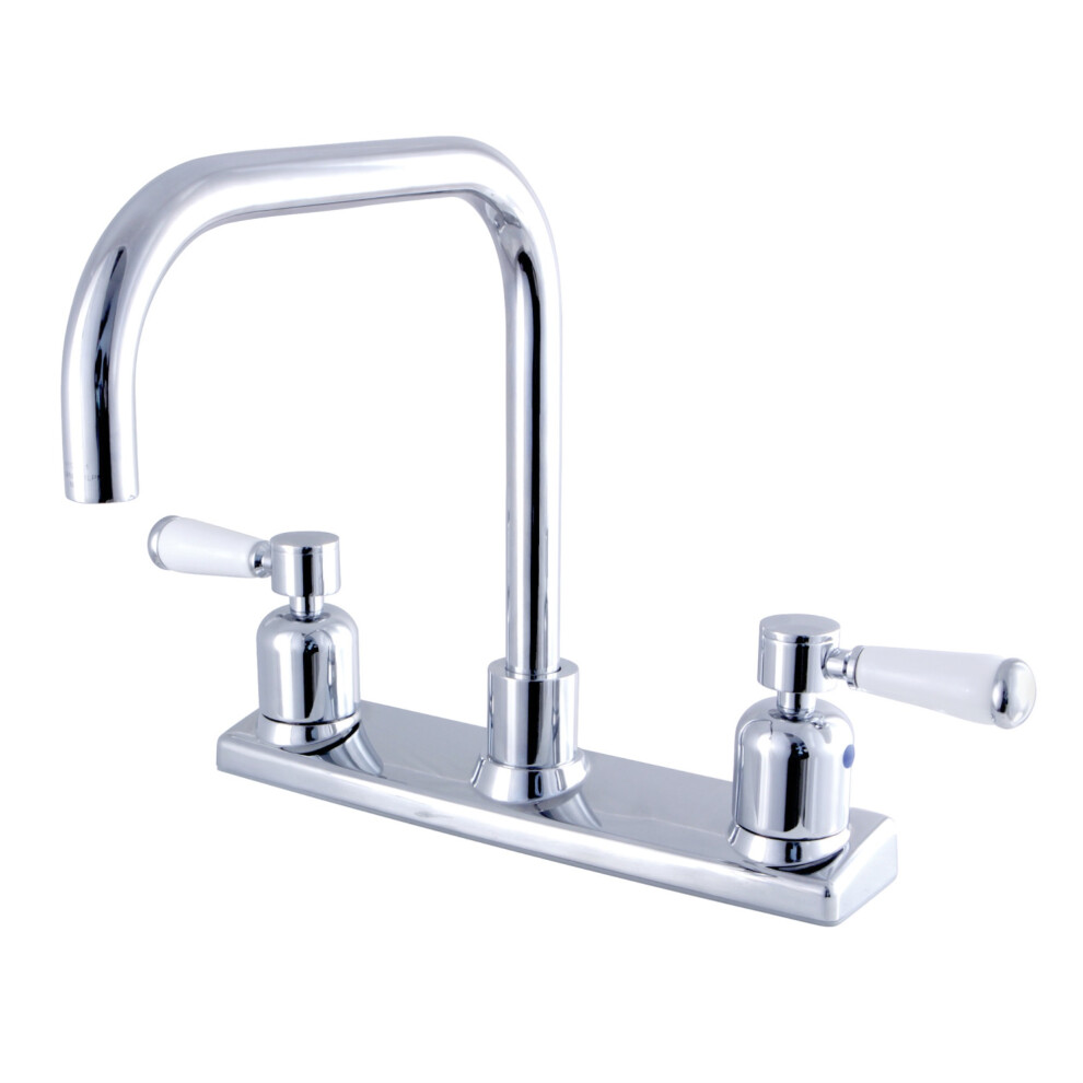Photos - Tap Hidden Part Kingston Brass FB2141DPL Paris 8-Inch Centerset Kitchen Faucet Polished Chrome 