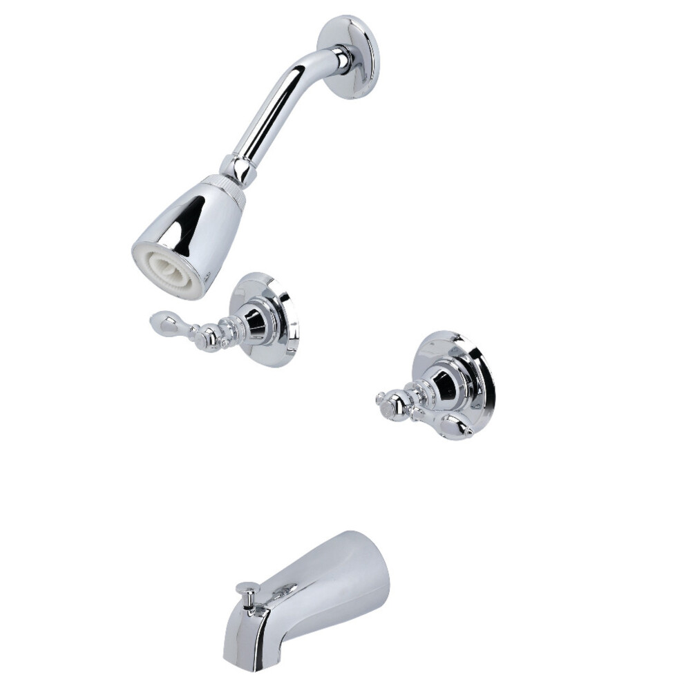 Kingston Brass Kb241acl American Classic Two-Handle Tub And Shower Faucet Polished Chrome 663370835650