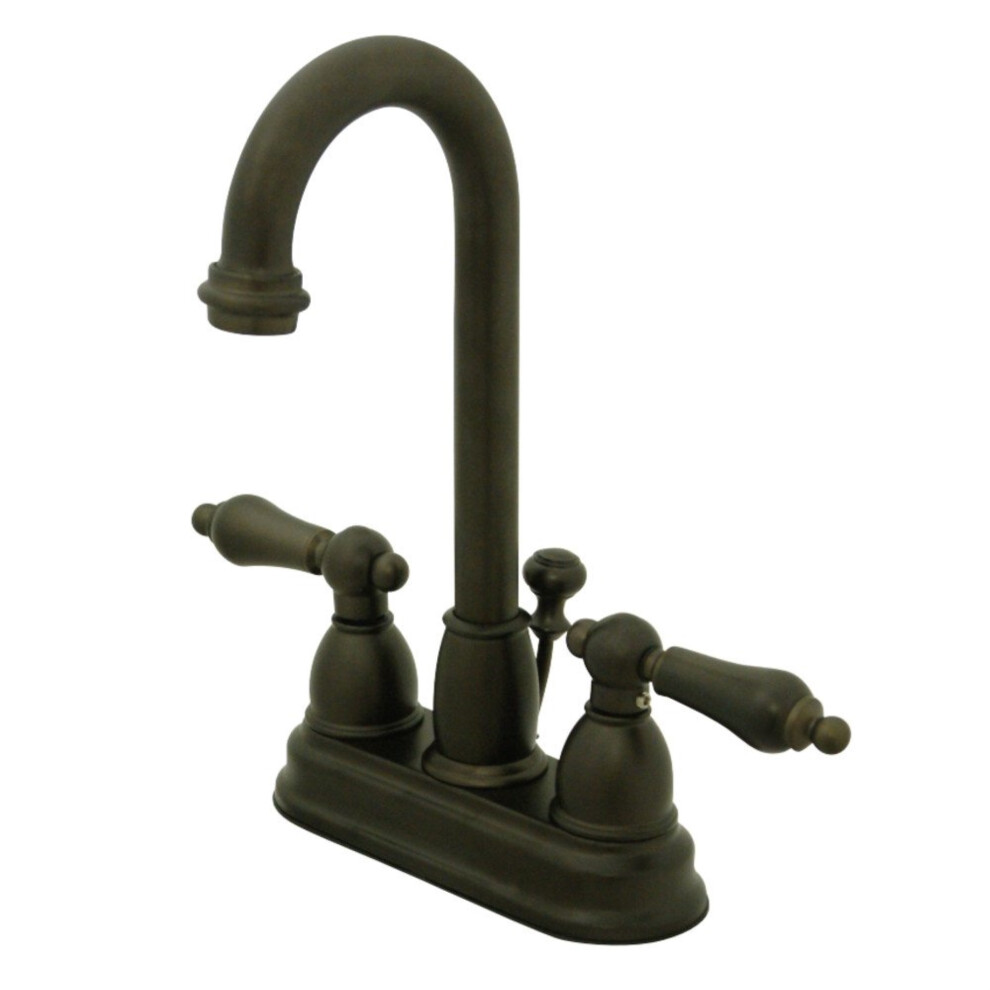 Kingston Brass KB3615AL 4 in. Centerset Bathroom Faucet Oil Rubbed Bronze