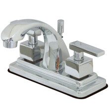 Kingston Brass KS4641Qll 4 in. Centerset Badrumskran Polerad krom