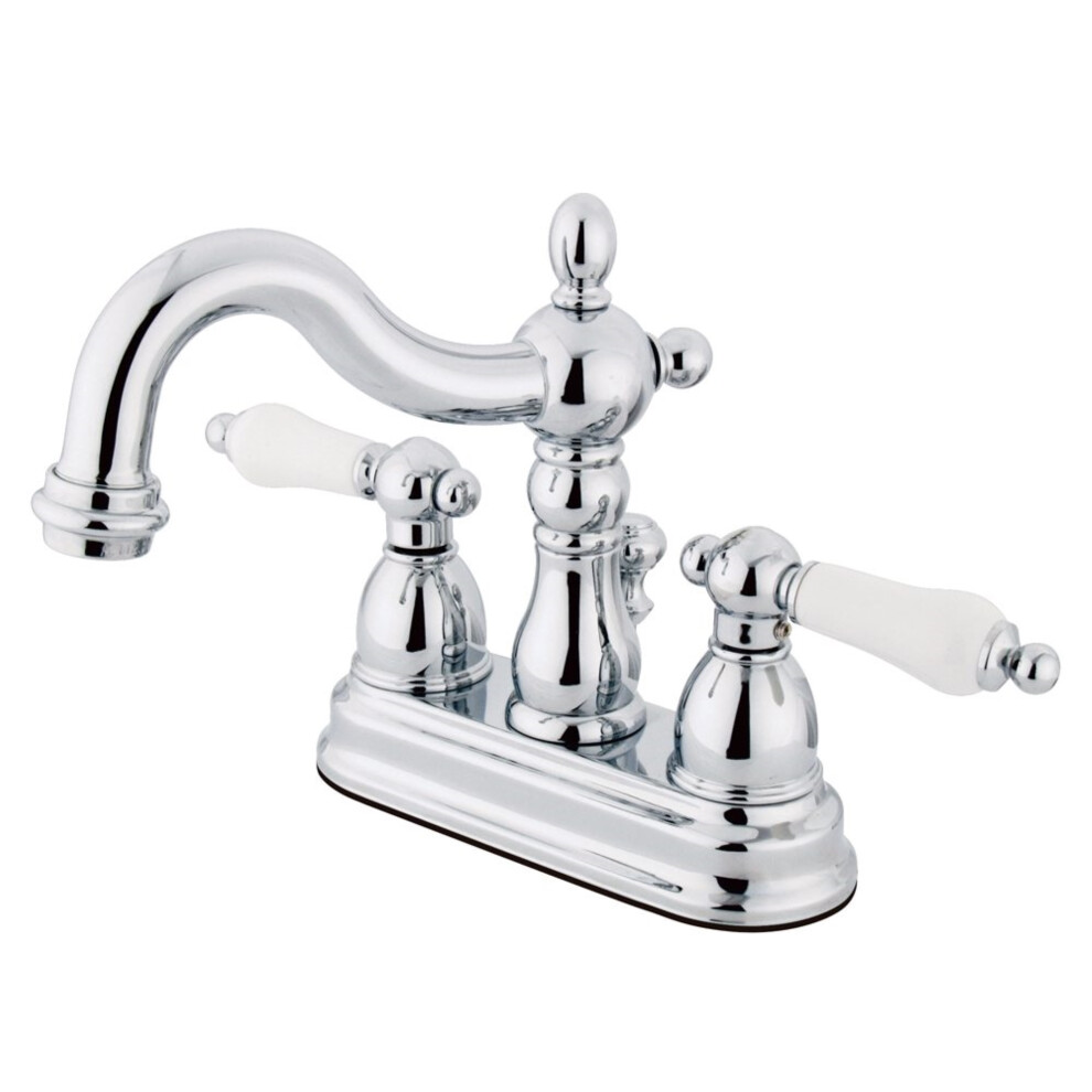 Photos - Tap Kingston Brass KS1601PL 4 in. Centerset Bathroom Faucet Polished Chrome B0042G3UQO