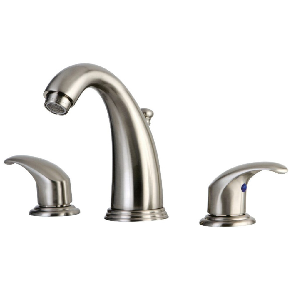 Kingston Brass GKB988LL Widespread Bathroom Faucet Brushed Nickel