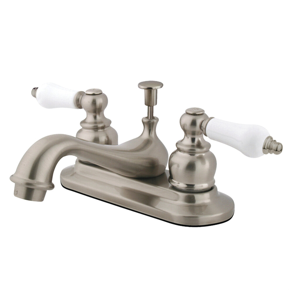 Kingston Brass GKB608B 4 in. Centerset Bathroom Faucet Brushed Nickel