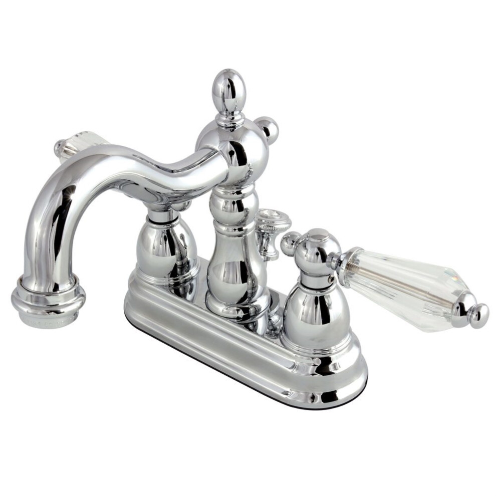 Photos - Tap Kingston Brass KS1601WLL 4 in. Centerset Bathroom Faucet Polished Chrome B01G72ODWA