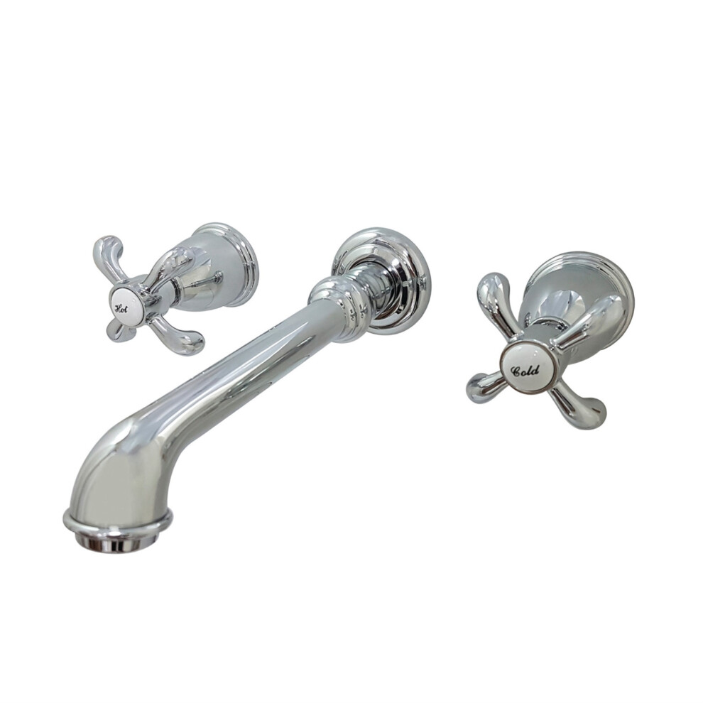Photos - Tap Kingston Brass KS7121TX Wall Mount Bathroom Faucet Polished Chrome