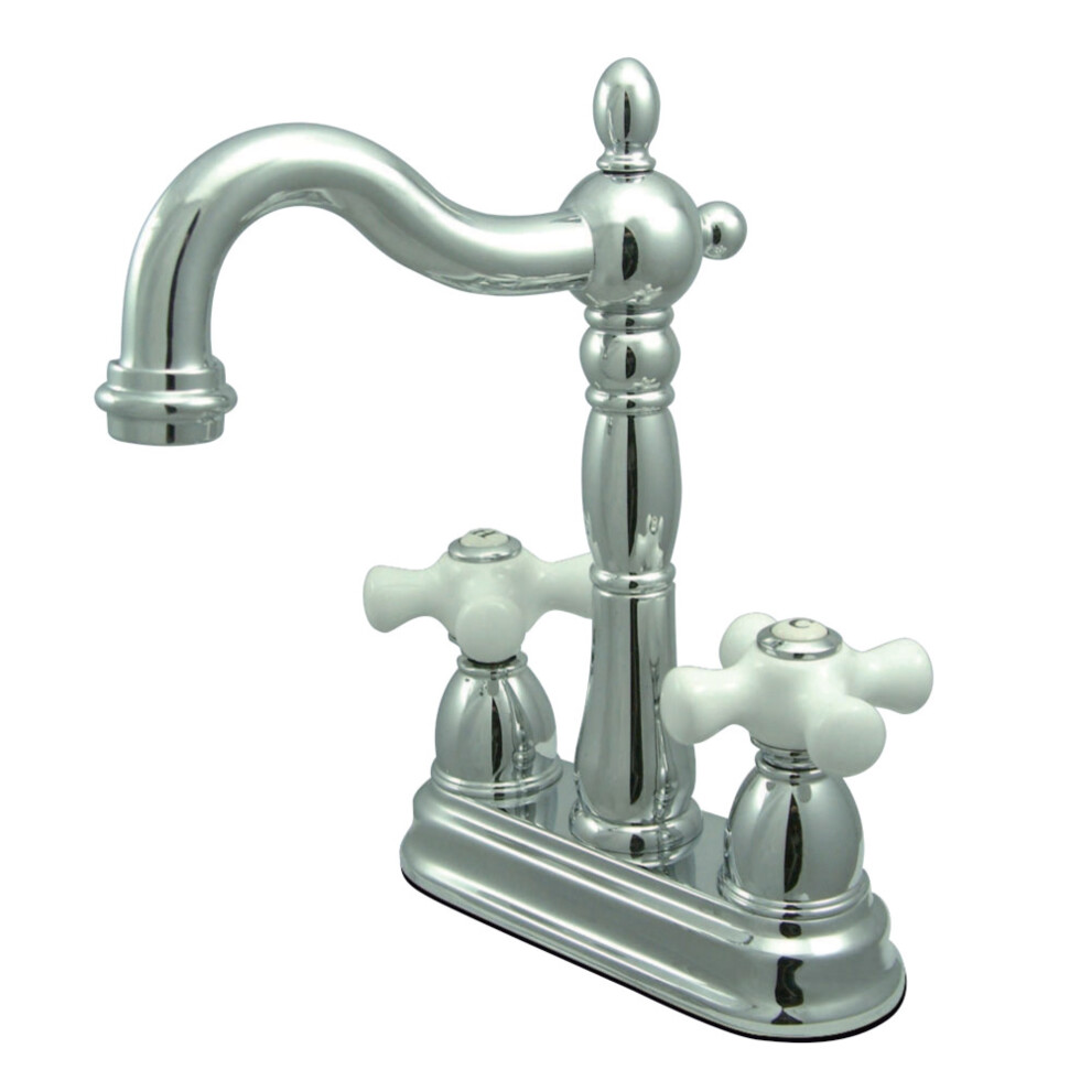 Photos - Kitchen Sink Kingston Brass KB1491PX Heritage Bar Faucet Without Pop-Up Rod Polished Chrome B001F0ML10