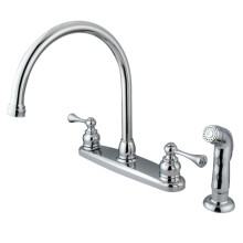 Kingston Brass KB721BLSP 8-Inch Centerset Kitchen Faucet  Polished Chrome