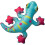 KONG KONG Shieldz Tropics Gecko Dog Toy Medium 1