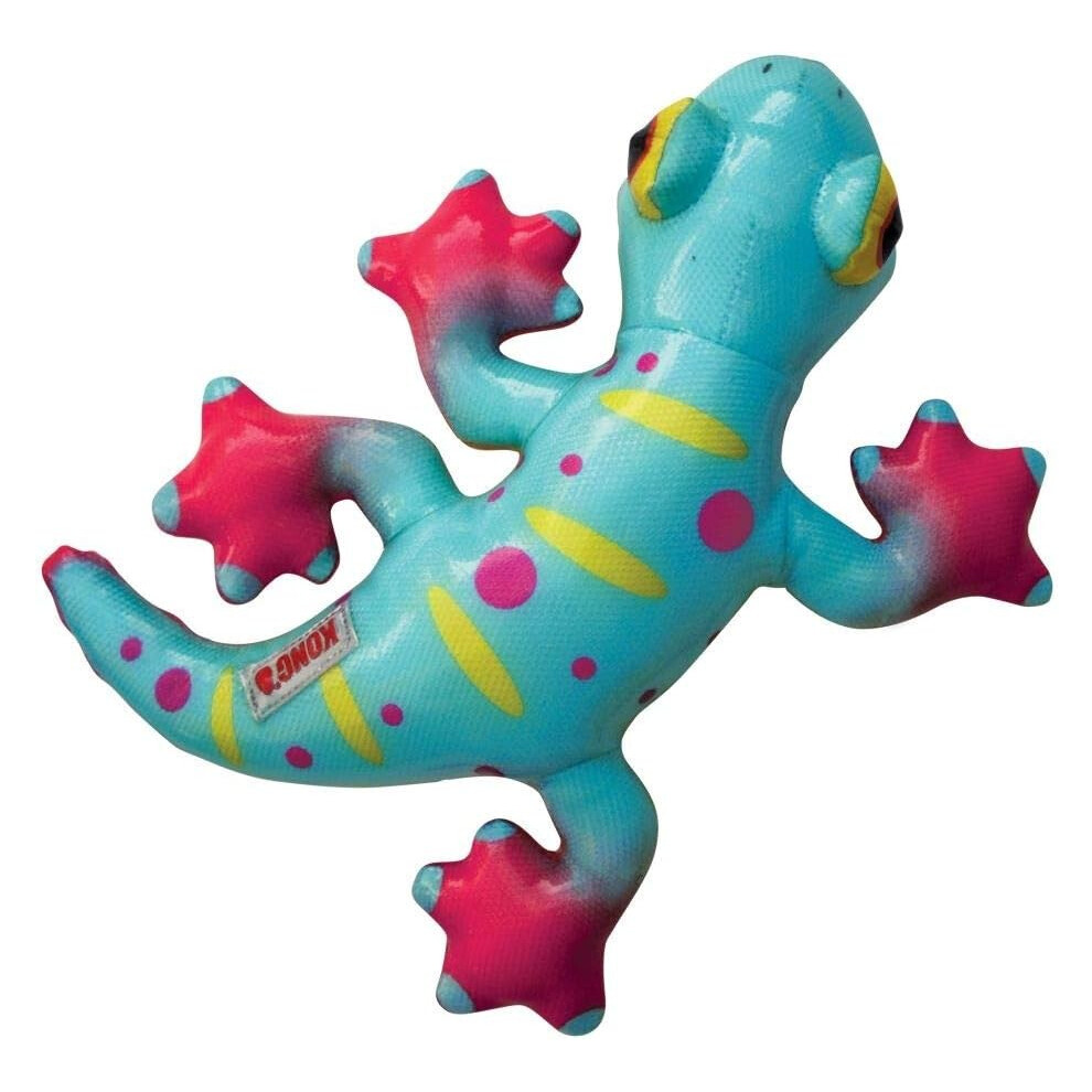 KONG Shieldz Tropics Gecko Dog Toy Medium