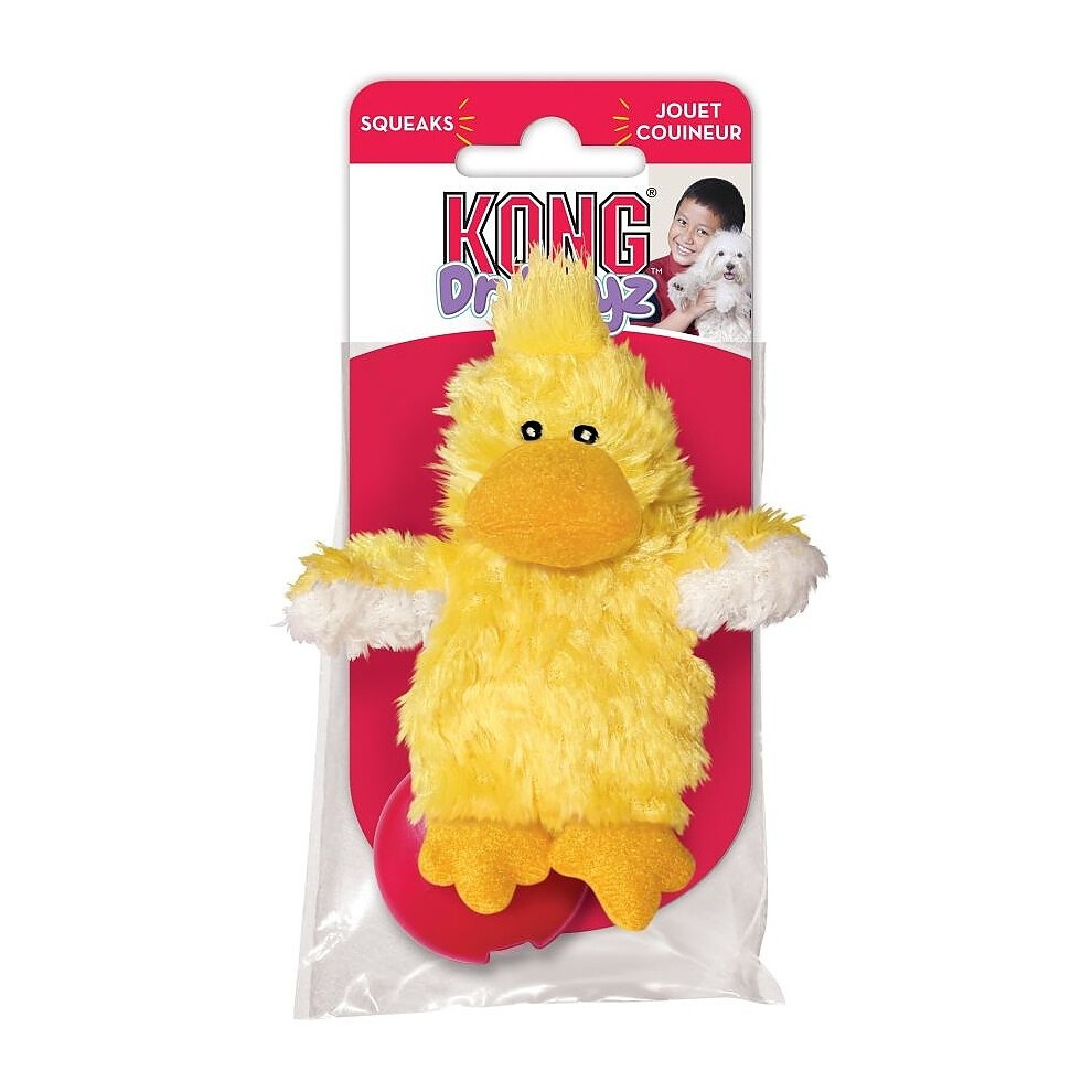 KONG Dr. Noyz Duck Plush Squeaker Dog Toy