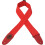 Tracolla per chitarra in cotone rosso largo 2"" / Rosso 3