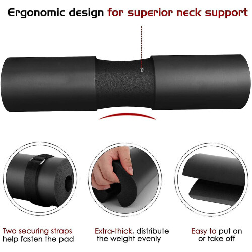 Squat Pad - Foam Barbell Pad For Squats Cushion, Lunges 1