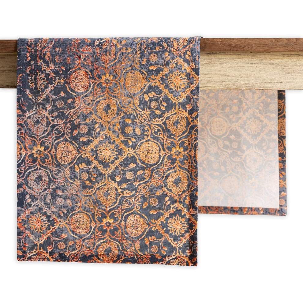 Maison d' Hermine Table Runner 100% Cotton 14.50Inch x 90Inch Decorative Table Runners  Dining  Kitchen  Parties & Camping  Imperfection Single Layer-image-OPC-PFXVZWK-NEW