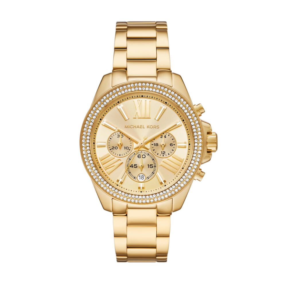 Michael Kors Wren Chronograph Gold-Tone Stainless Steel Women's Watch (Model: MK7428)