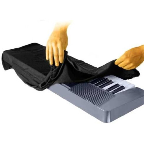 61-nøgle tastaturstøvdæksel (sort)