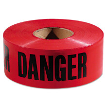 Empire 771004 Danger Barricade Tape Danger Text 3 x 1000ft Red/Black