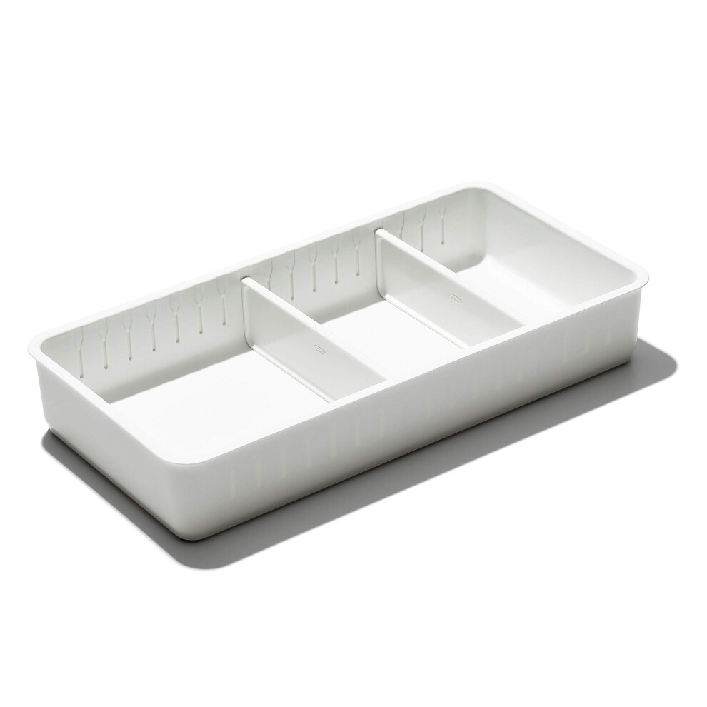 OXO Good Grips Adjustable Bathroom Drawer Bin With Removable Dividers - 6 x12