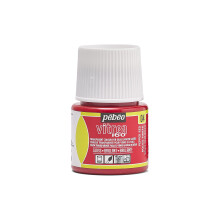 Pintura para vidro - Pébéo - Vitrea 160 - Vermelho Pimenta - 45 ml - Brilhante