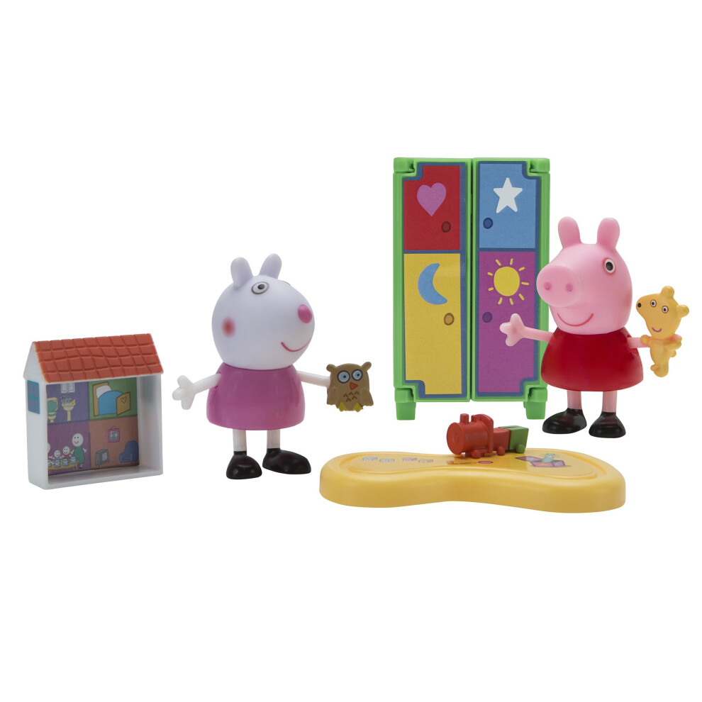 Peppa Pig Little Rooms Playdate Fun Playset