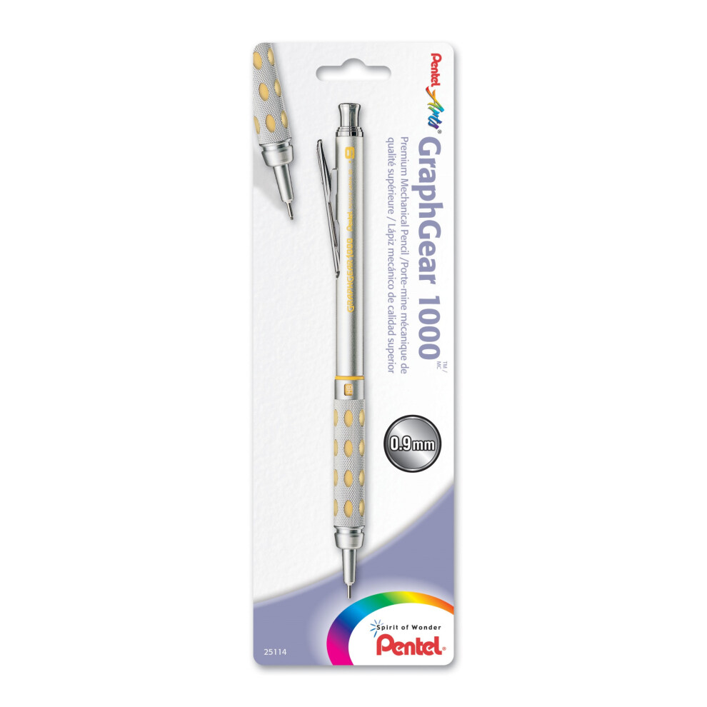 Pentel GraphGear 1000 Mechanical Pencil .9mm Yellow