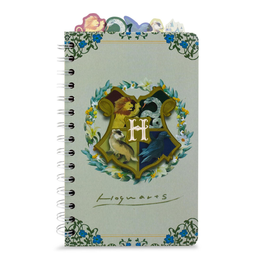 Harry Potter Hogwarts Houses 5-Tab Spiral Notebook With 75 Sheets  5 x 8 Inches-image-OPC-PFXWBMP-NEW
