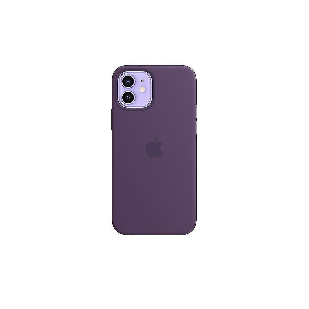(Amethyst) Christmas Silicone Case With Magsafe For Iphone 12