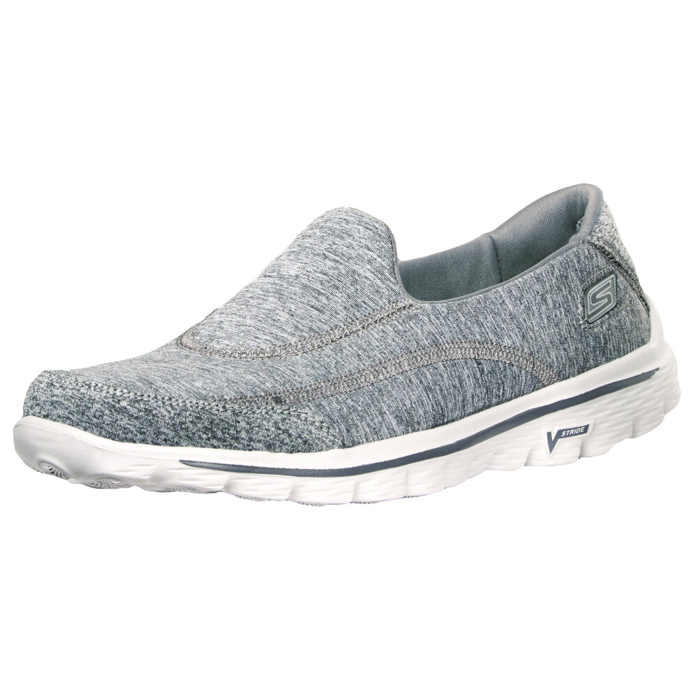 Skechers Performance Women's Go Walk 2 Slip-On Walking Shoe Heather Grey 9 M US