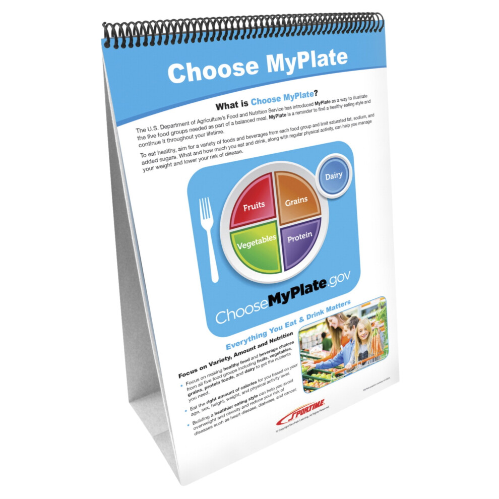 Sportime MyPlate Food Groups Flip Charts Grades 5 to 9 Set of 10-image-OPC-PFXWDJT-NEW