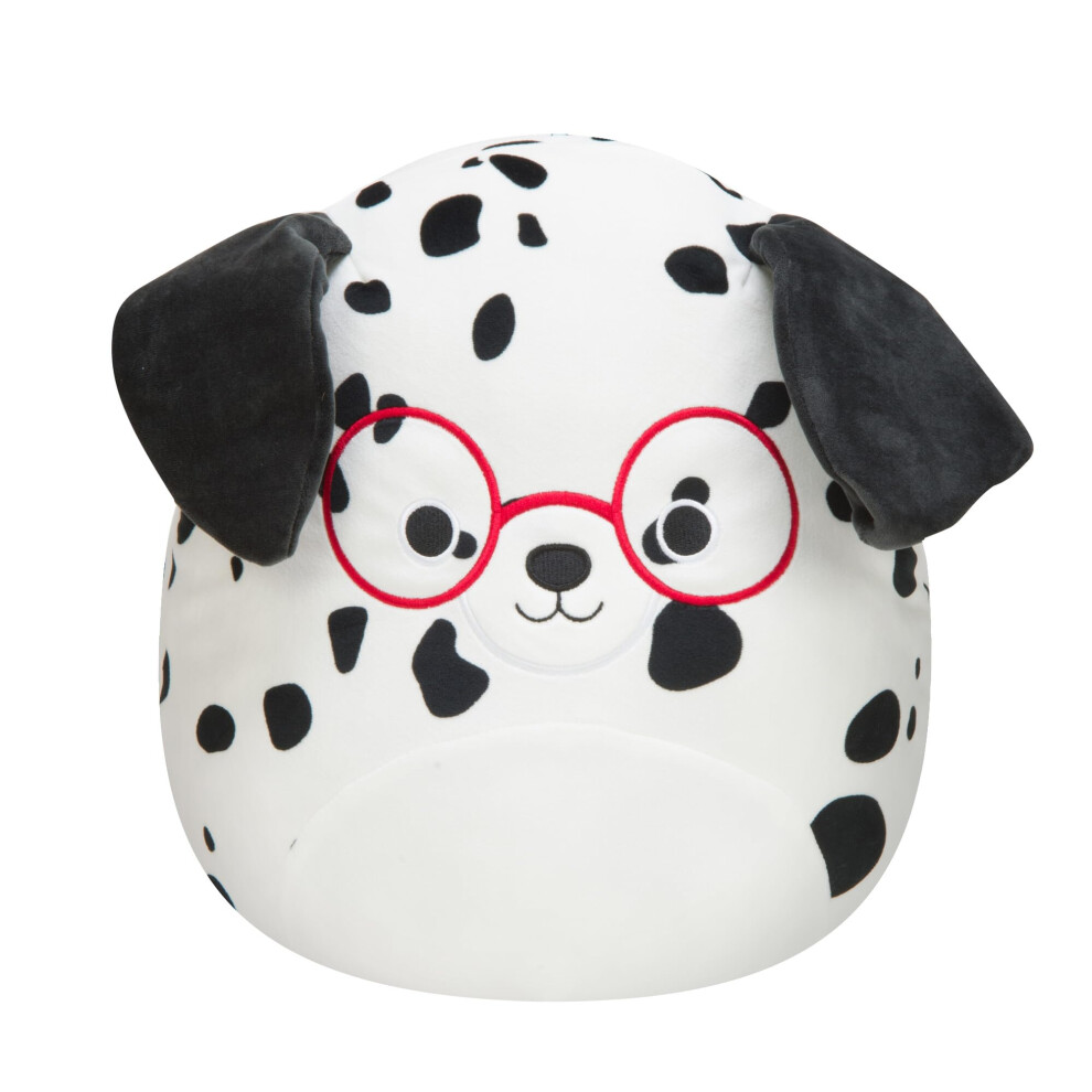 Squishmallows Original 14-Inch Dustin Dalmatian With Glasses - Large Ultrasoft Official Jazwares Plush